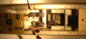 The fuselage with controller board removed.